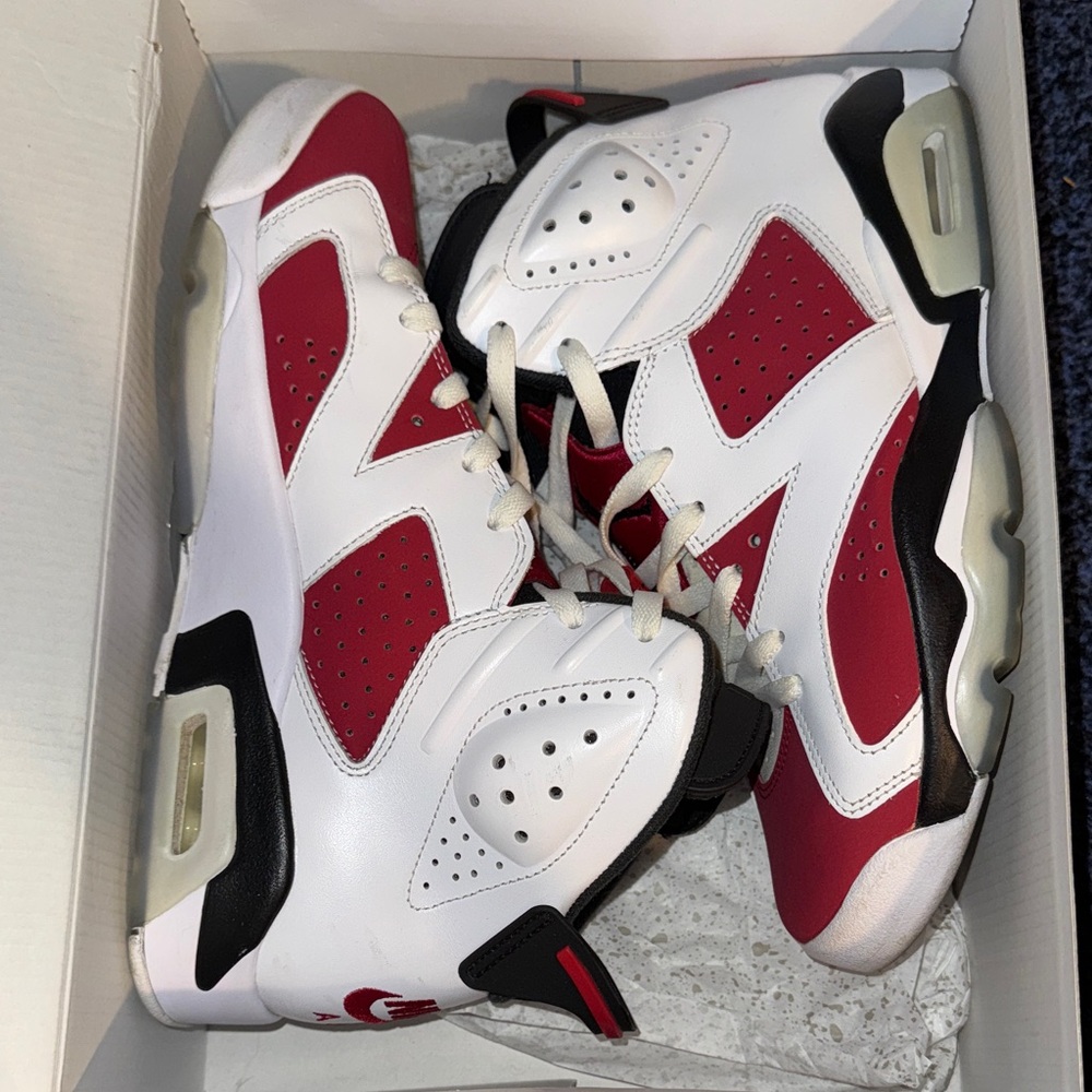 Red and White Athletic Sneakers